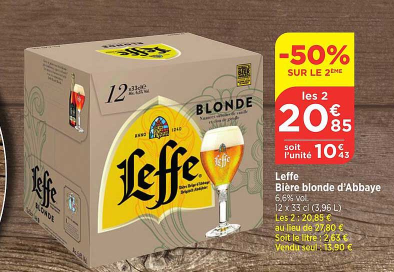 leffe bière blodne d'abbaye