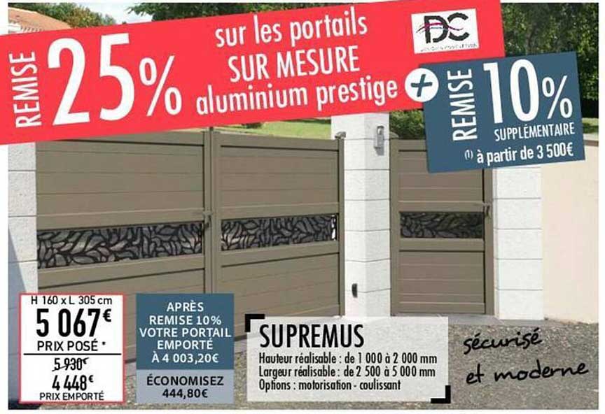les portails sur mesure aluminium prestige : supremus
