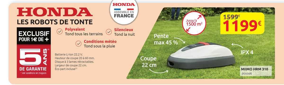 les robots de tonte honda