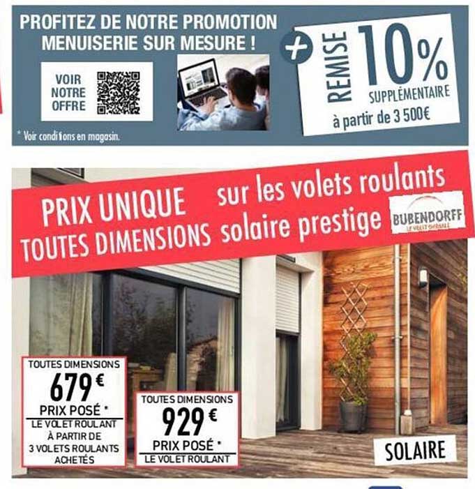 les volets roulants toutes dimensions solaire prestige