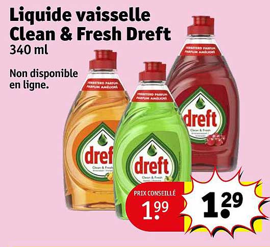 Liquide Vaisselle Clean & Fresh Dreft