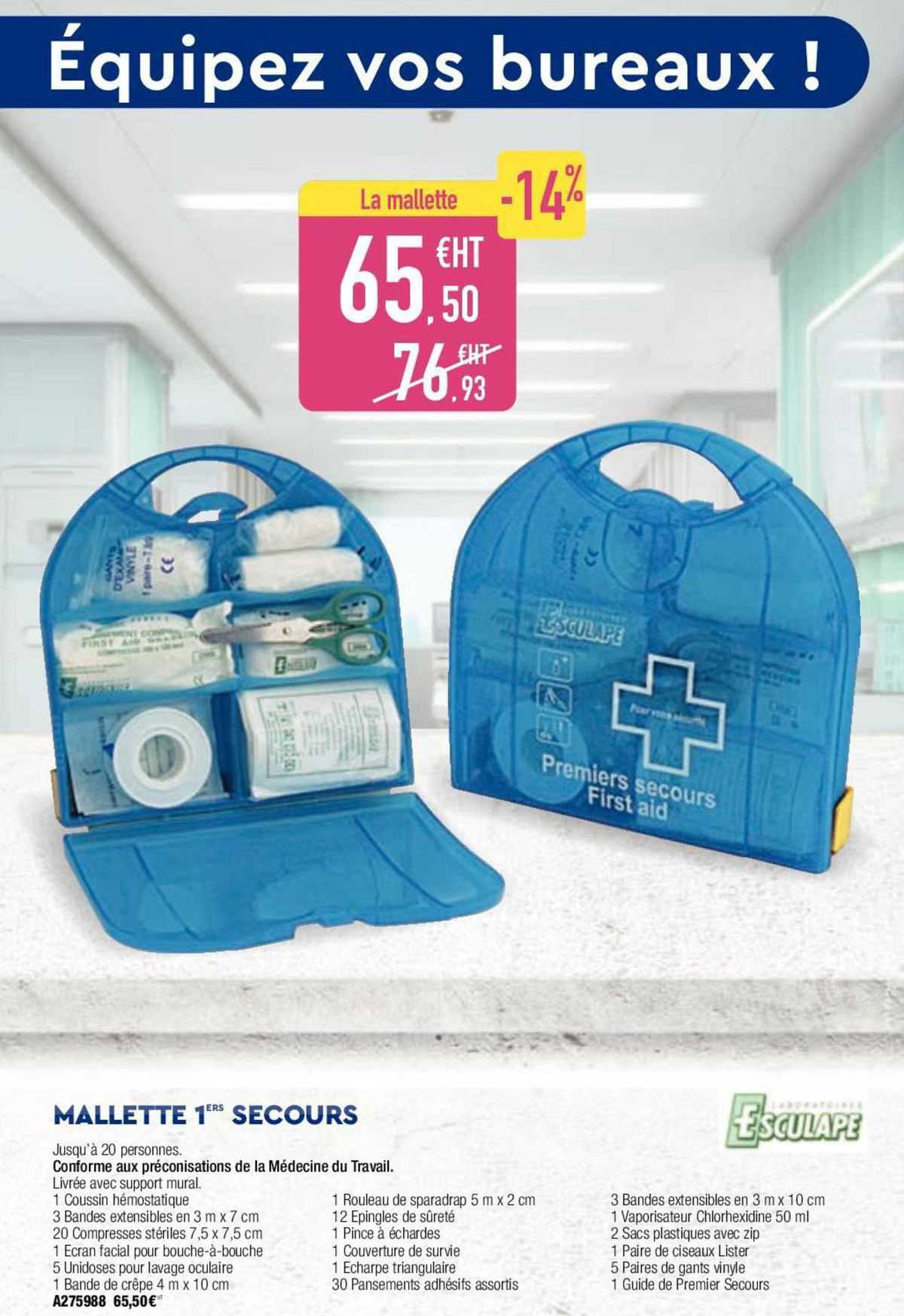 Mallette 1ers Secours Esculape