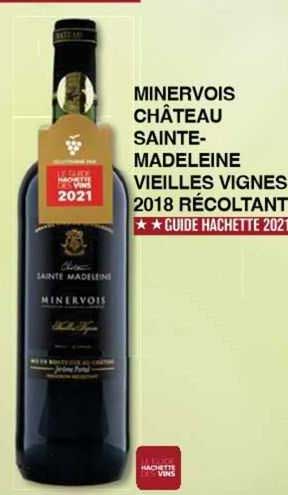 minervois château sainte-madeleine vieilles vignes 2018 récoltant