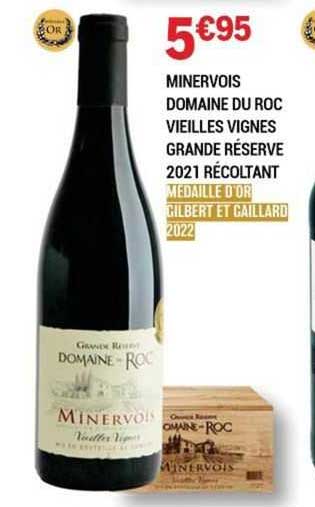 minervois domaine du roc vieilles vignes grande réserve 2021 récoltant