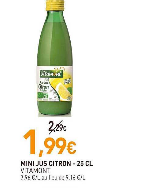 Mini Jus Citron Vitamont
