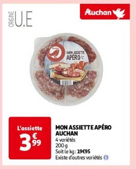 mon assiette apéro auchan