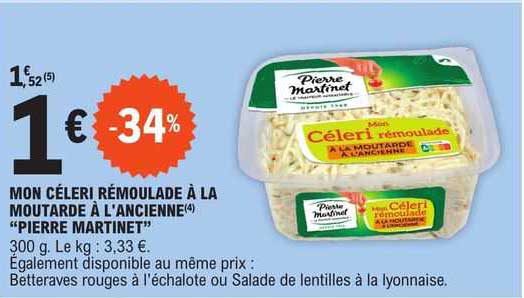 mon céleri rémoulade à la moutarde à l'ancienne "pierre martinet"