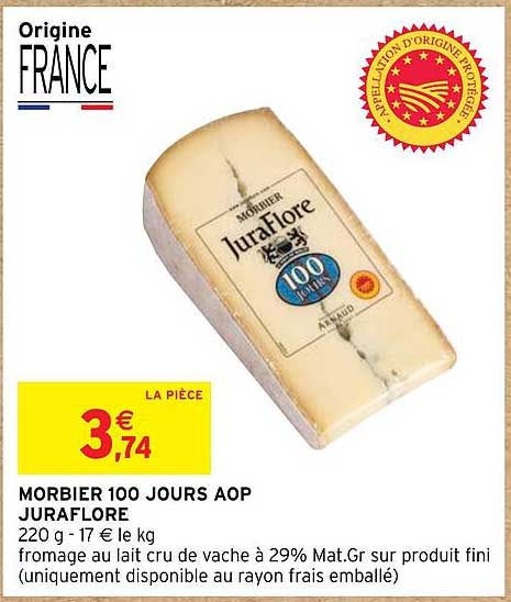 morbier 100 jours aop juraflore