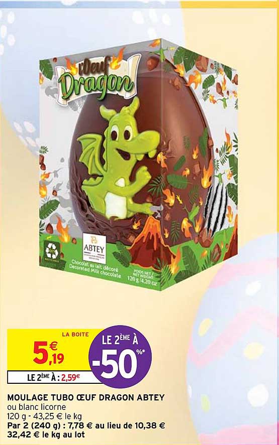 moulage tubo œuf dragon abtey