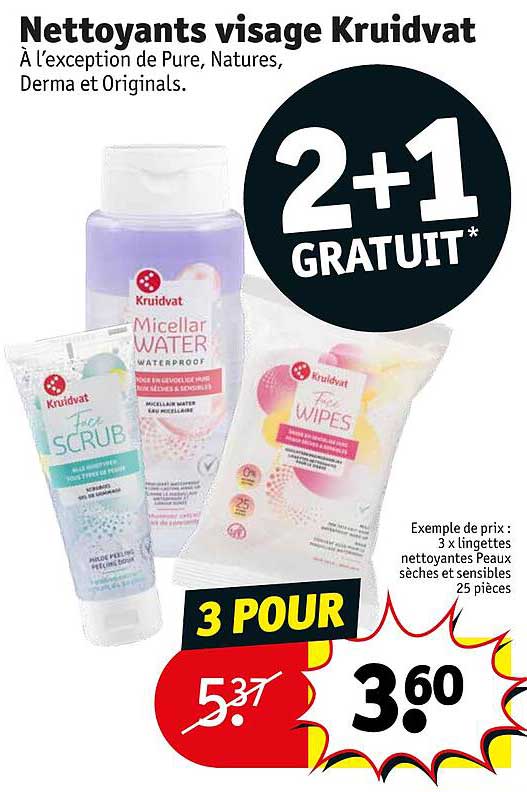 nettoyants visage kruidvat