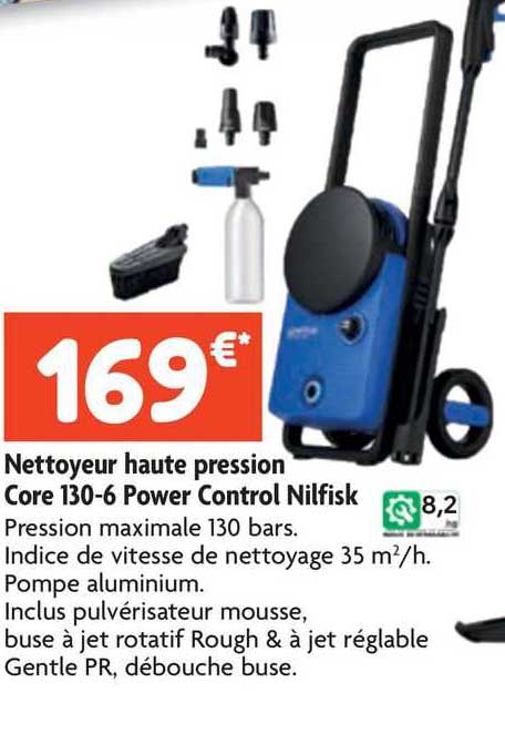 nettoyeur haute pression core 130-6 power control nilfisk
