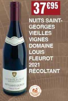 nuits saint-georges vieilles vignes domaine louis fleurot 2021 récoltant
