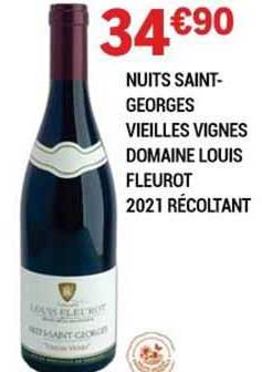 nuits saint-georges vieilles vignes domaine louis fleurot 2021 récoltant