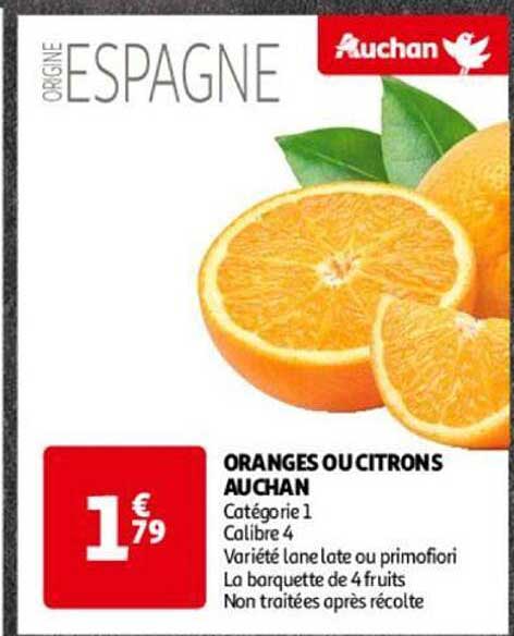 Oranges Ou Citrons Auchan