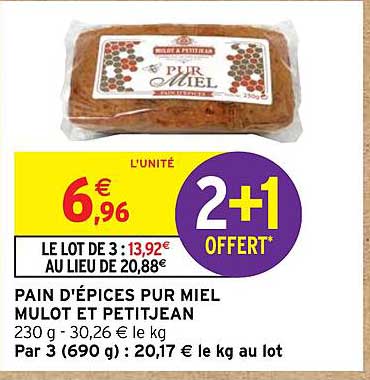 pain d'épices pur miel mulot et petitjean