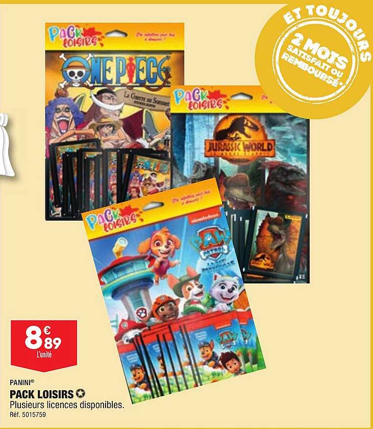 Panini Pack Loisirs