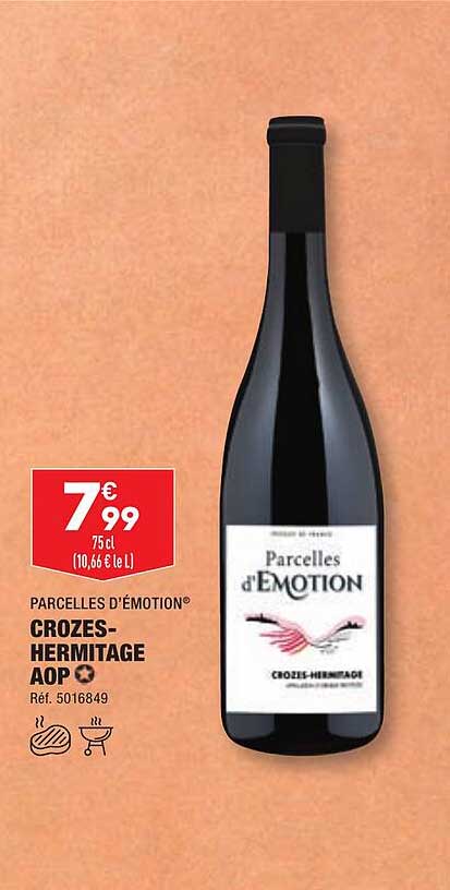 parcelles d'émotion crozes-hermitage aop