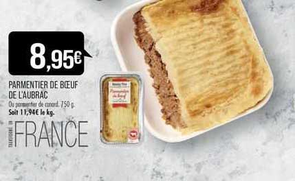 parmentier de bœuf de l'aubrac