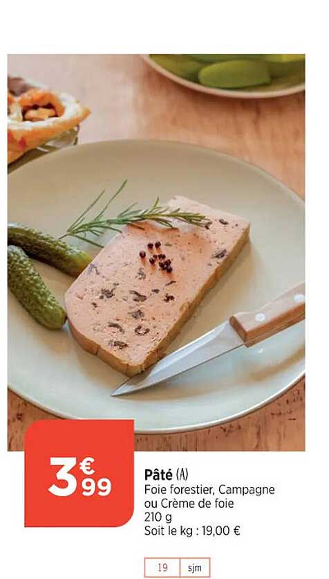pâté foie forestier campagne ou crème de foie