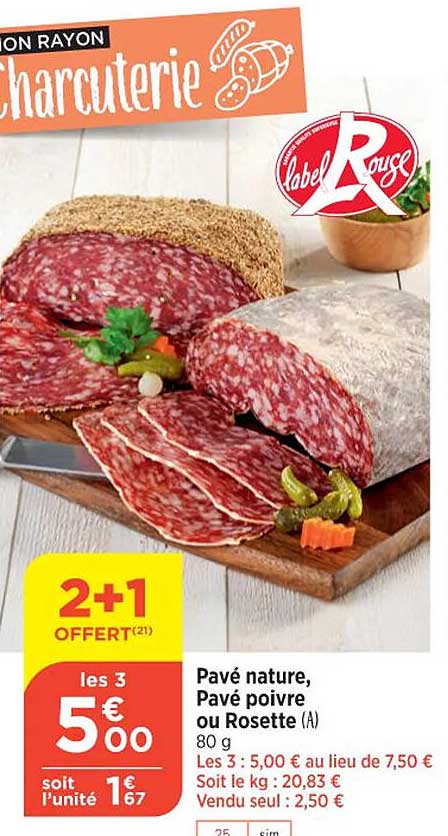 Pavé Nature Pavé Poivre Ou Rosette