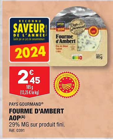 Pays Gourmand Fourme D'ambert Aop