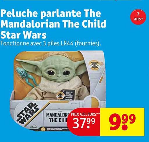 peluche parlante the mandalorian the child star wars