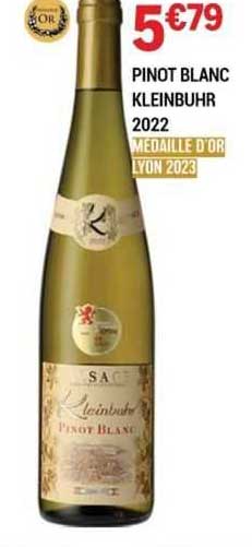pinot blanc kleinbuhr 2022