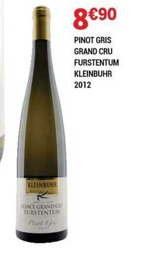 pinot gris grand cru furstentum kleinbuhr 2012