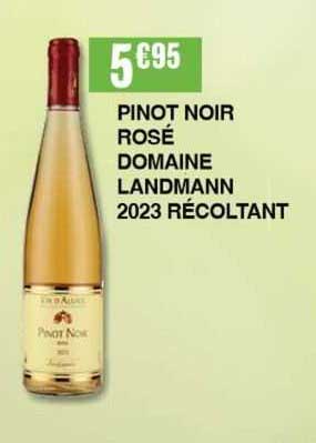 pinot noir rosé domaine landmann 2023 récoltant