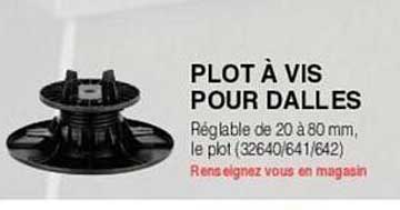 plot à vis pour dalles