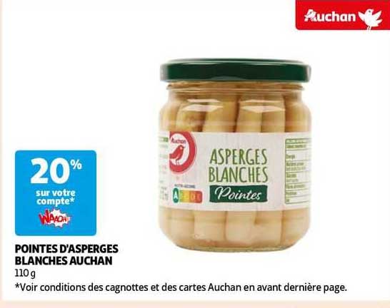 pointes d'asperges blanches auchan
