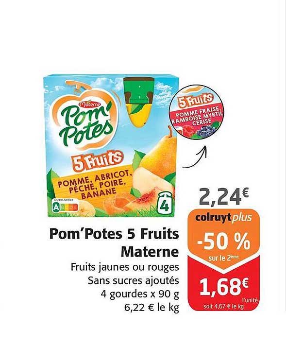 pom'potes 5 frutis materne