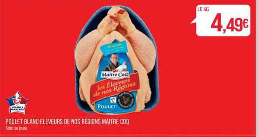 poulet blanc éleveurs de nos régions maître coq