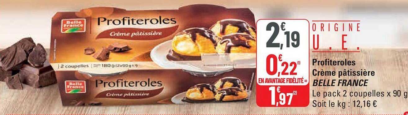 profiteroles crème pâtissière belle france