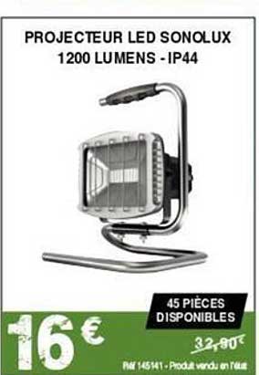 Projecteur Led Sonolux 1200 Lumens - Ip44