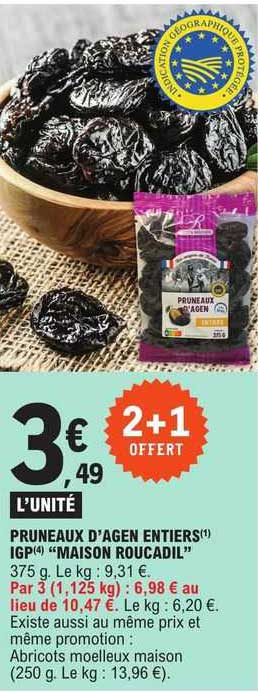 Pruneaux D'agen Entiers Igp "maison Roucadil"