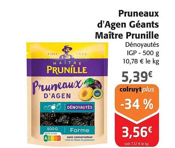 pruneaux d'agen géants maître prunille
