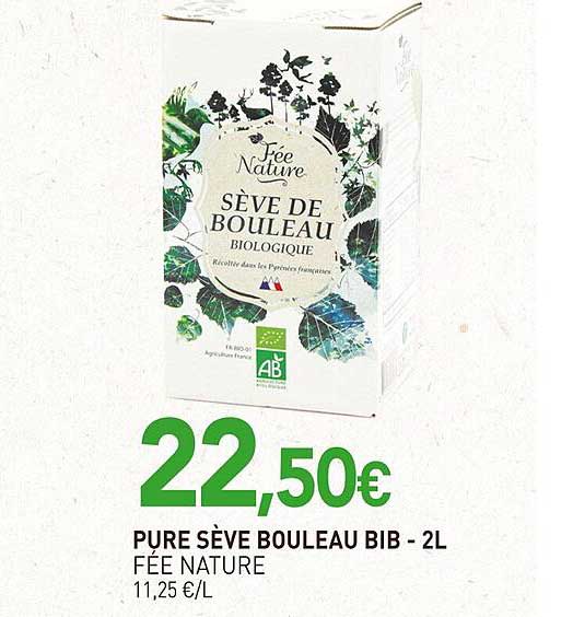 pure sève bouleau bib fée nature