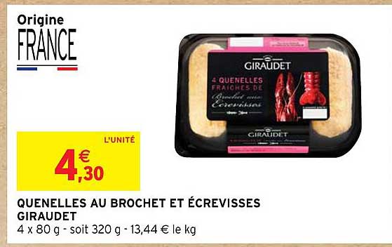 quenelles au brochet et écrevisses giraudet