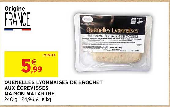 quenelles lyonnaises de brochet aux écrevisses maison malartre