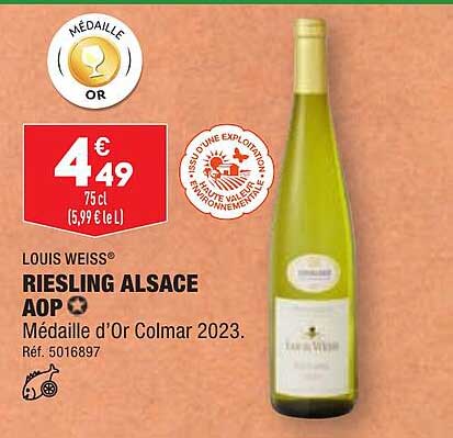 riesling alsace aop louis weiss