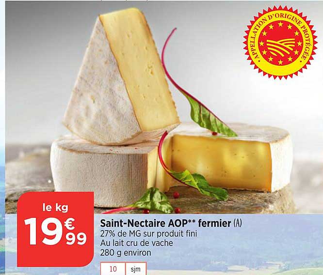 saint-nectaire aop fermier