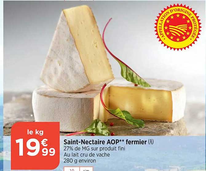 saint-nectaire aop fermier
