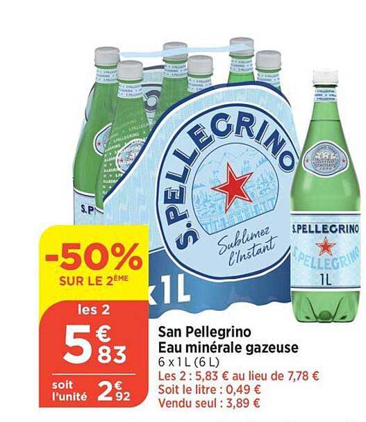 san pellegrino eau minérale gazeuse