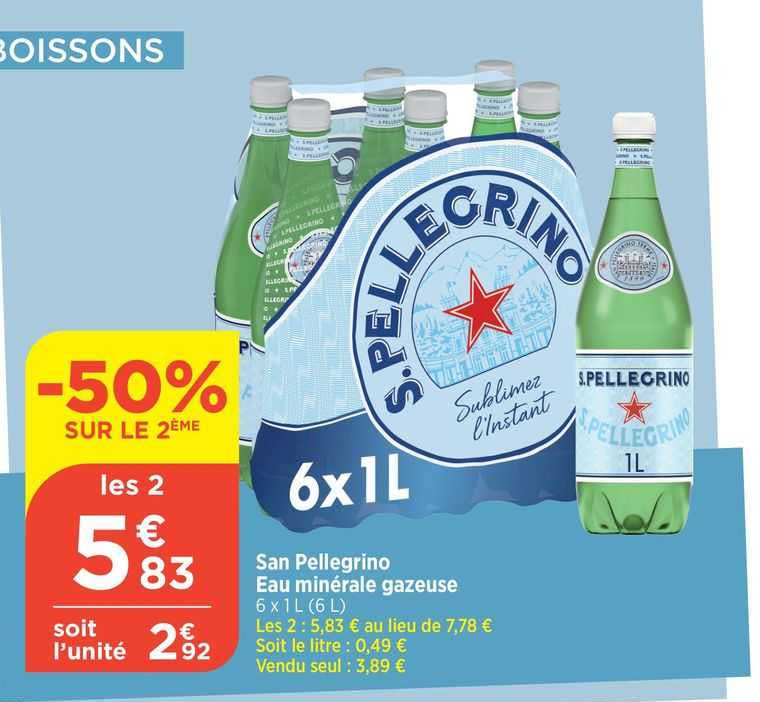 san pellegrino eau minérale gazeuse
