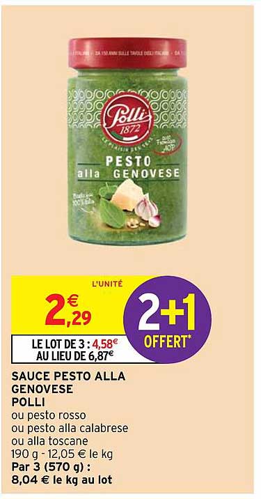 sauce pesto alla genovese polli