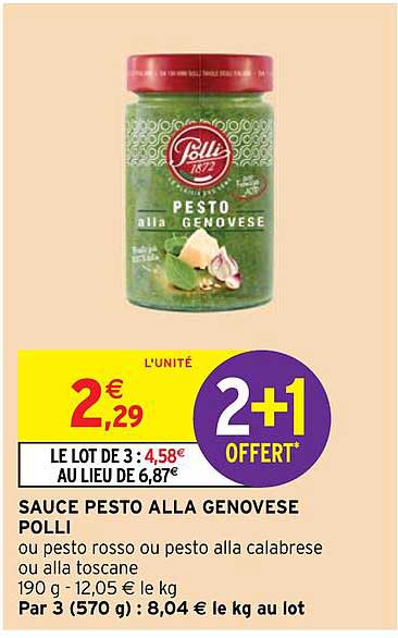 sauce pesto alla genovese polli