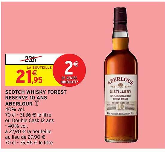 scotch whisky forest réserve 10 ans aberlour