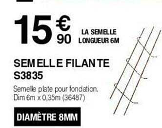 semelle filante s3835