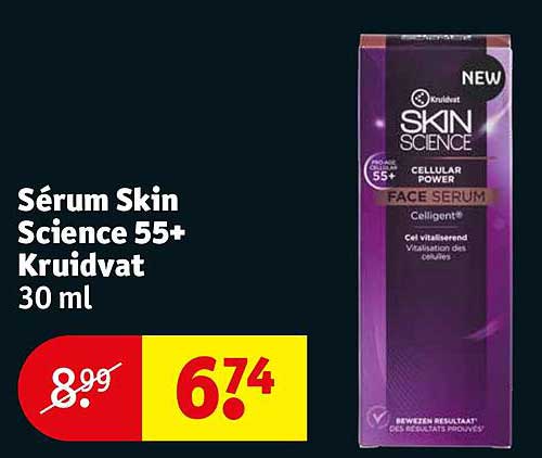 sérum skin science 55+ kruidvat 30 ml